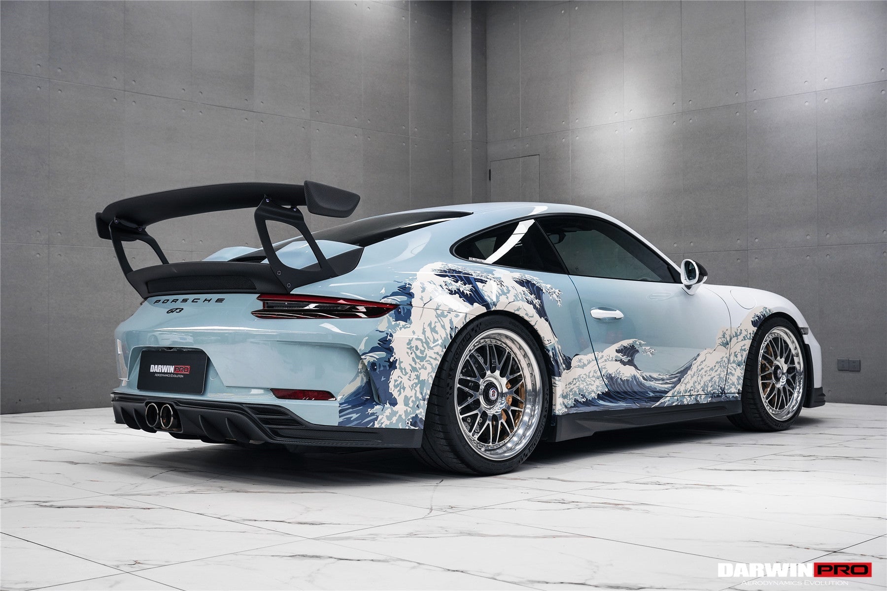 2017 - 2019 Porsche 911 991.2 GT3 Only BKSS Style Carbon Fiber Side Skirts